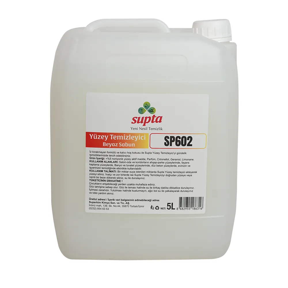 SP602 Supta Ağ Sabun Ətirli Səth Təmizləyici 5 LT