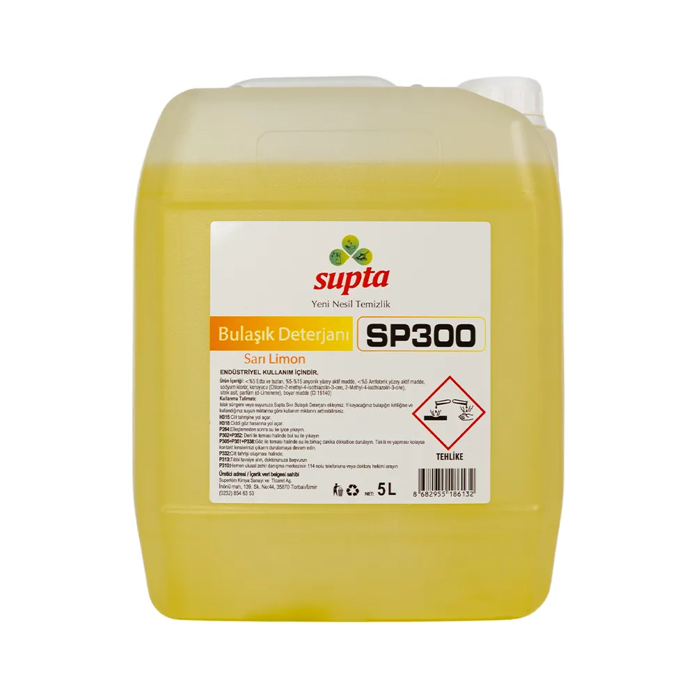 SP300 Supta Əl ilə Qab Yuyan Deterjan (Limon) 5 LT