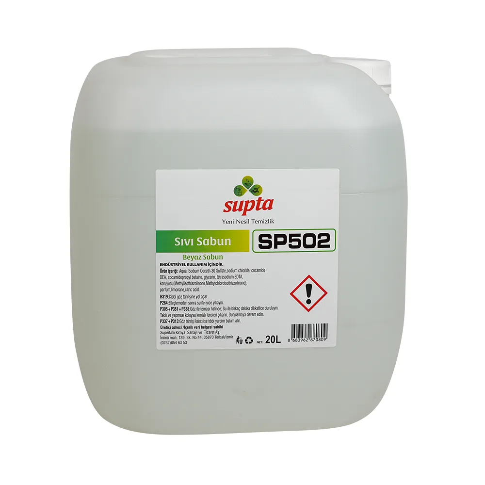 SP502 Supta Ağ Sabun Ətirli Maye Sabun 20 LT